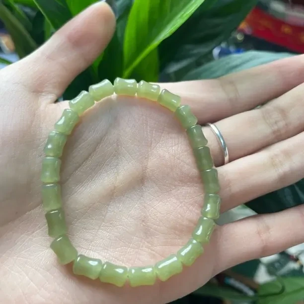 和田玉竹节手串 节节高升