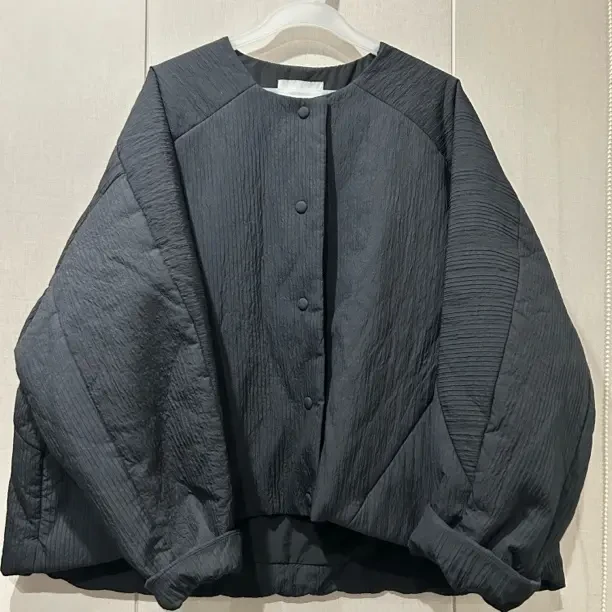 冬季日系简约宽松圆领短款保暖百搭棉服外套