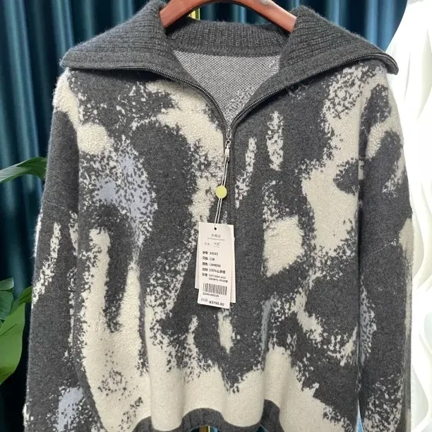 长袖厚款针织不缩水上衣休闲套衫薄款羊绒衫不起球