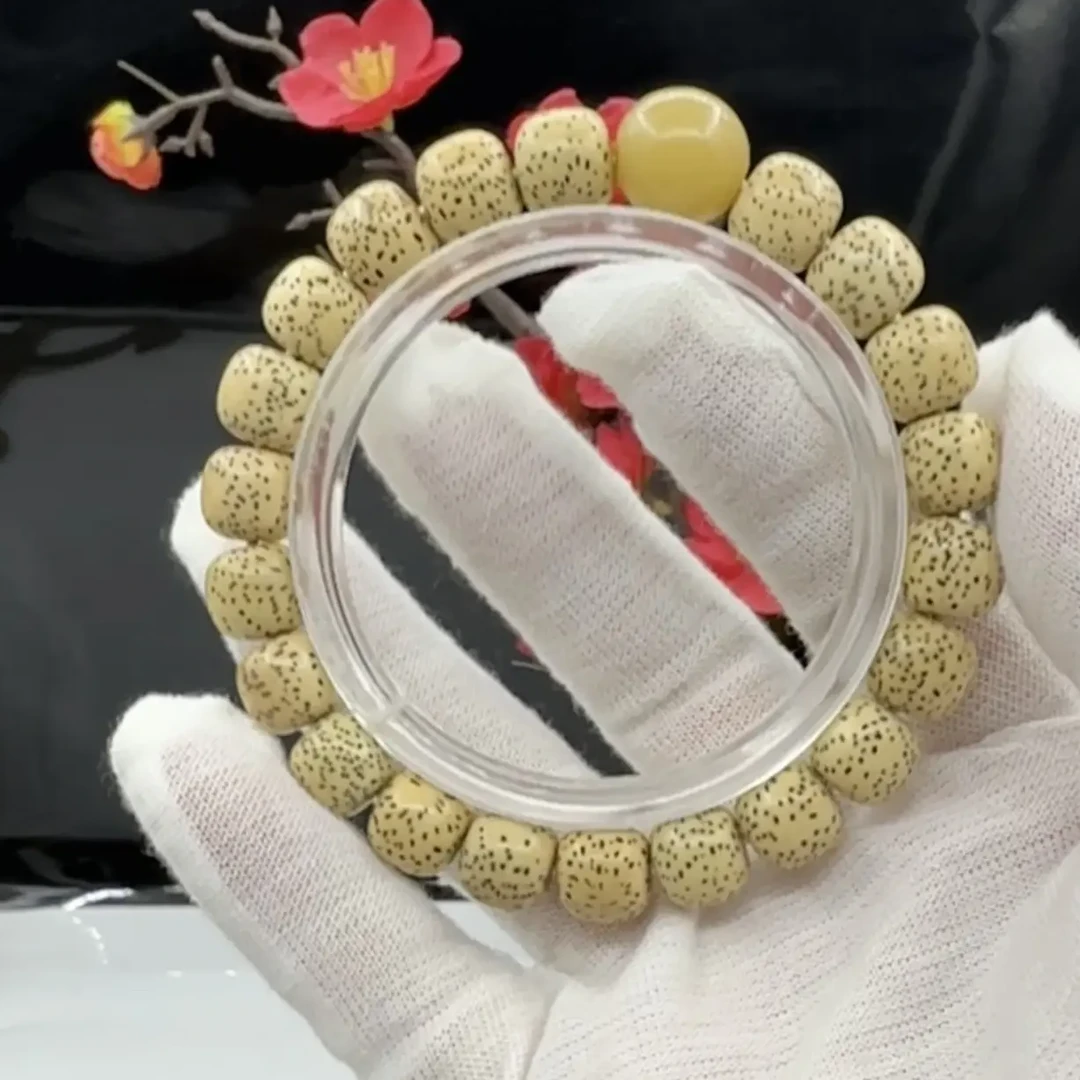 星月菩提精挑10*11老型桶，自然放置微走色顺白tuozhiq