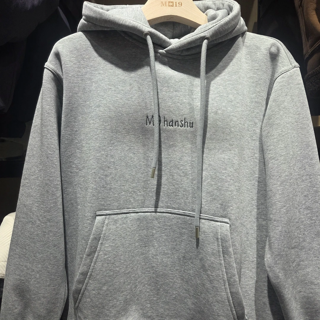 男士秋冬新款加绒加厚连帽卫衣宽松百搭时尚保暖