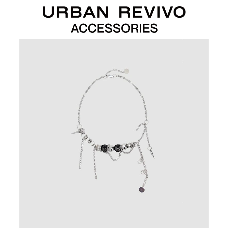 URBAN REVIVO2025春季新款女士潮酷个性Y2K项链首饰UAYA50059