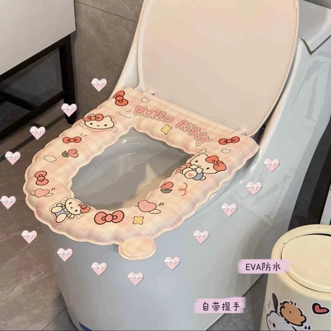hellokitty马桶垫可爱防水粘贴式坐垫四季通用2025新款厕所坐垫m