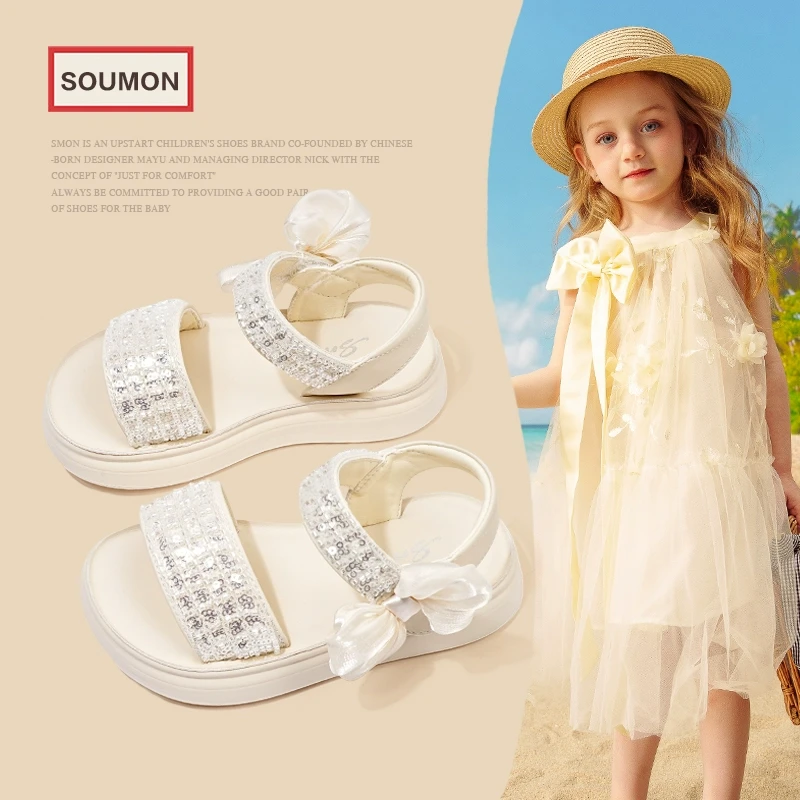 清仓SMON女童凉鞋儿童沙滩鞋女童夏款凉鞋小女孩公主鞋小童勃肯鞋