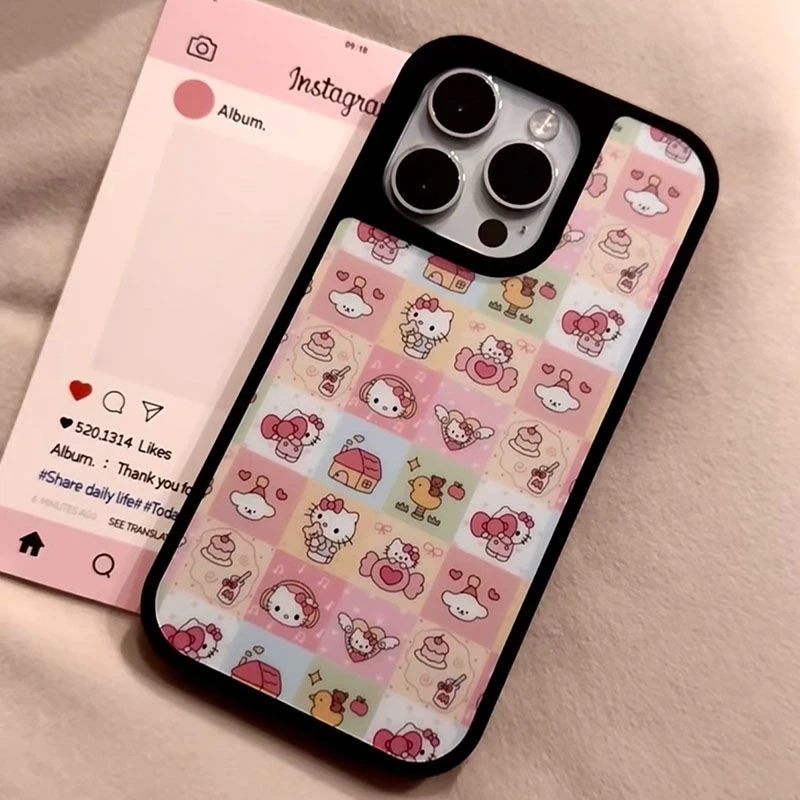 格子KT适用苹果15Pro手机壳13硅胶XSMax/xr/12女16/14p套8P/xs