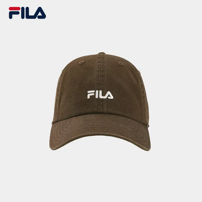 FILA斐乐配件棒球帽时尚休闲百搭情侣遮阳简约软顶F13U519234F