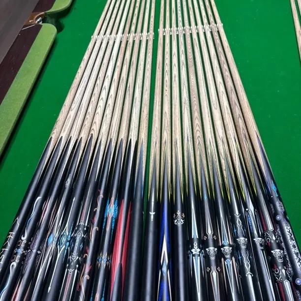 微瑕中式黑八小头白蜡木一体通杆台球杆【不挑建文】