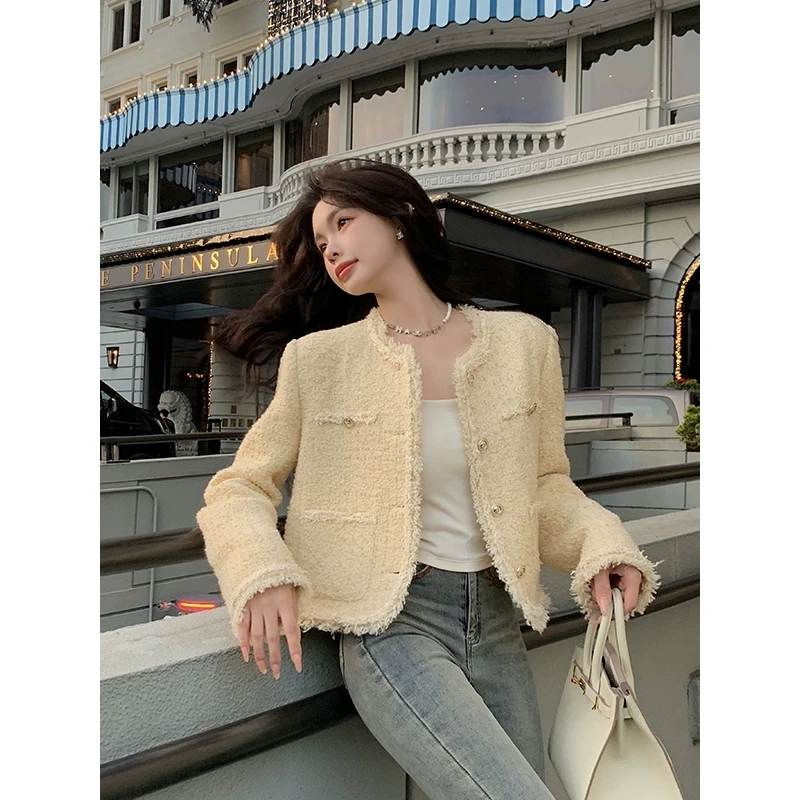 【QIUROUYAO邱肉瑶】午后矜贵玛德琳*粗花呢小香风外套