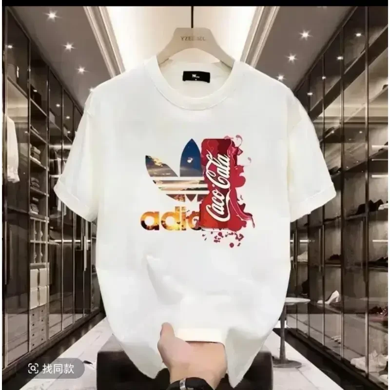 J3【一折粉丝福利】夏季男女同款百搭时尚潮牌短袖T恤 可乐