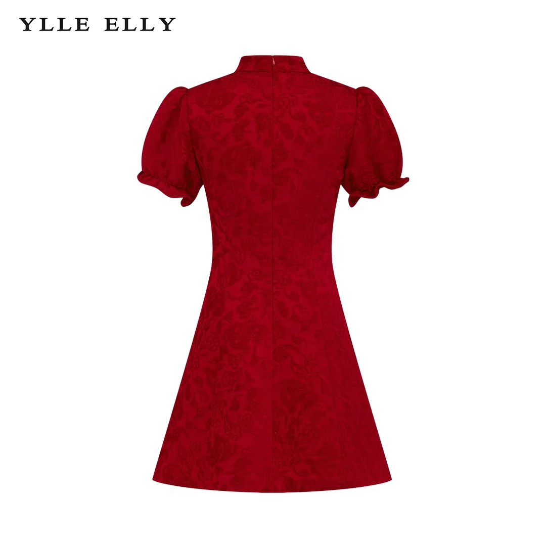 【商场同款】新中式连衣裙新款泡泡袖国风中裙Y534108761