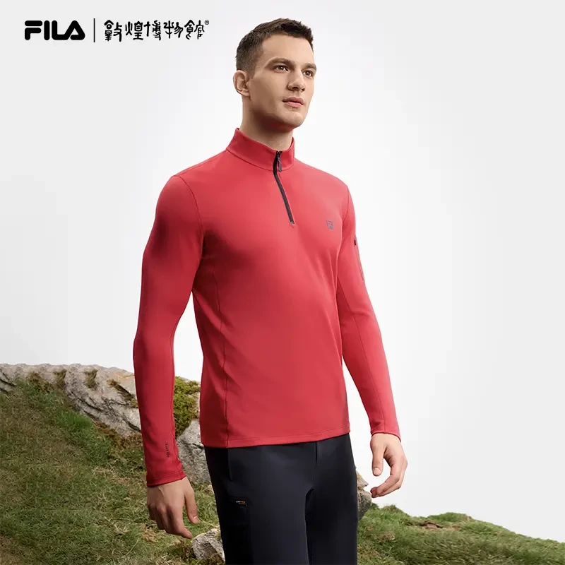 Fila/斐乐男士春季【敦煌联名抗紫外线高弹】长袖款内搭A11M517210F