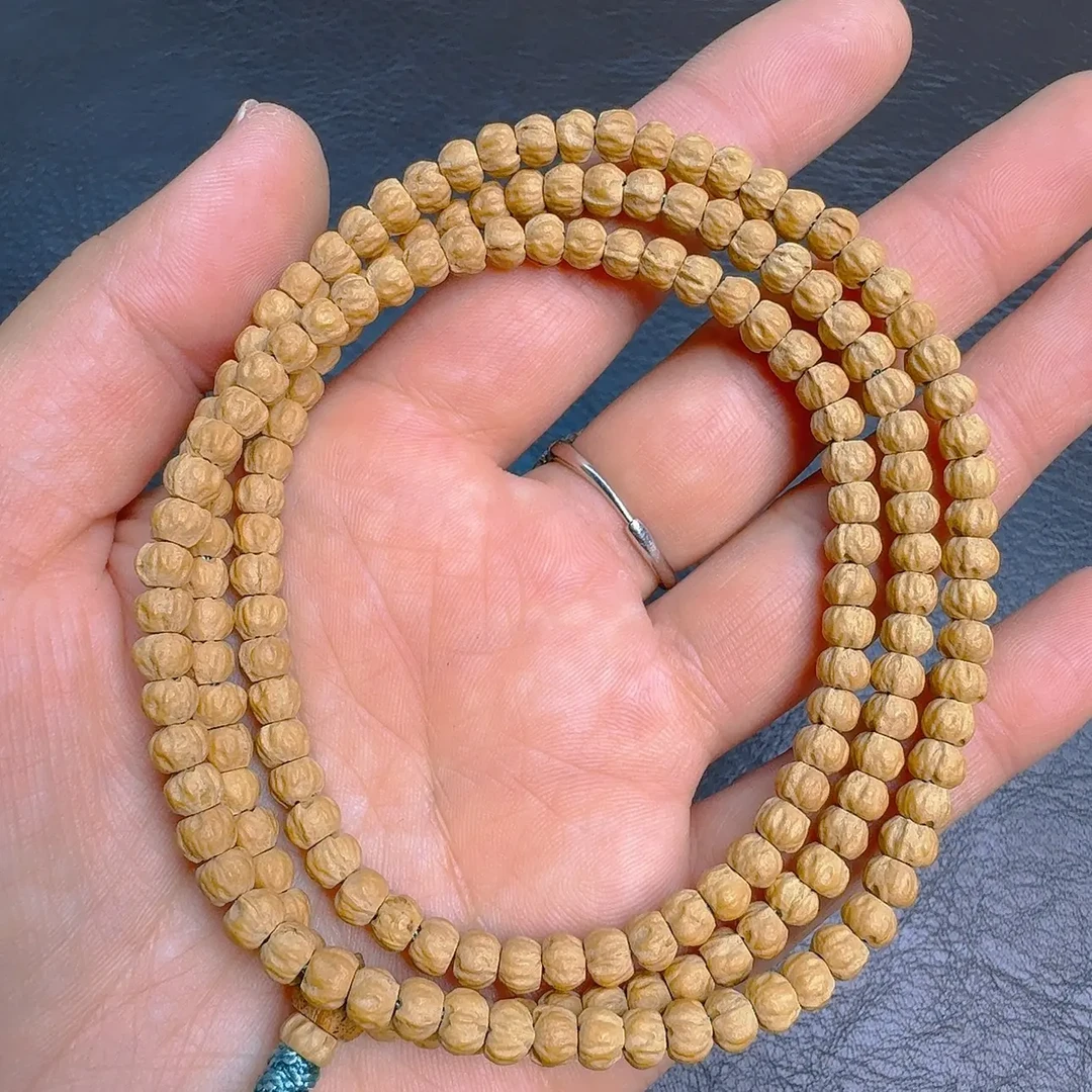 原生态高油高密百香籽小金豆长串文玩脖挂 5mm
