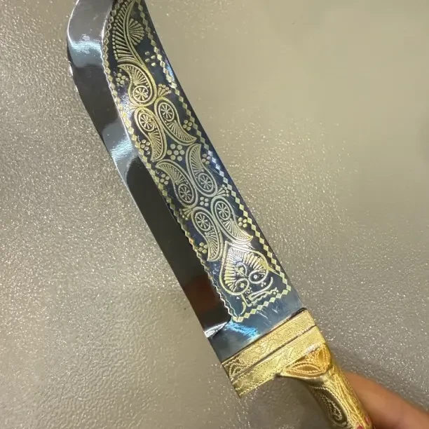 【百宝】鸽子头黄铜鸽式精美直柄小刀