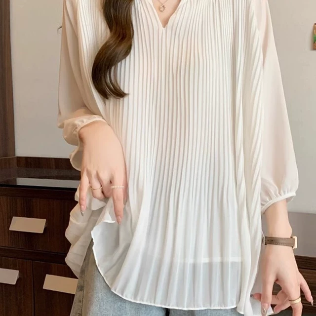 大码300斤法式荷叶边遮肚子短袖雪纺衫女夏季胖mm宽松显瘦t恤上衣