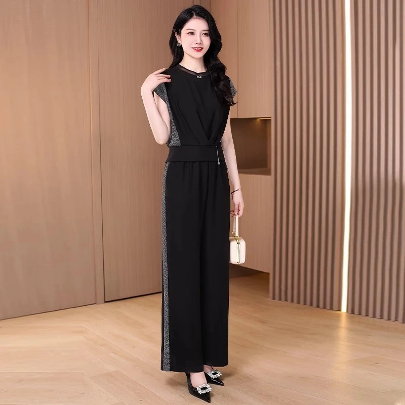女款气质服装品牌阔太太套装夏装2025新款流行时尚妈妈气质两件套