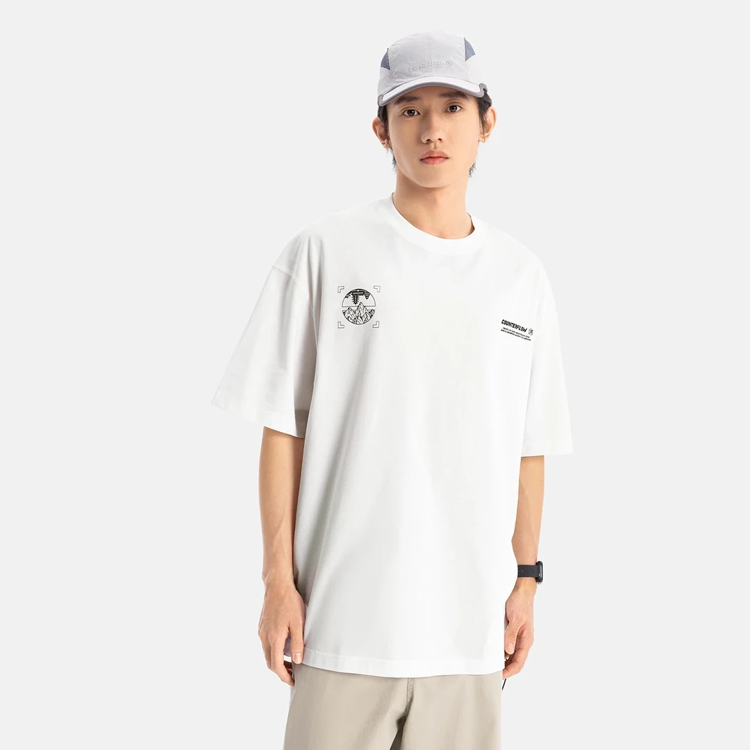 李宁户外CF溯新品夏季宽松凉感抑菌速干男t恤短袖运动服ATSV179