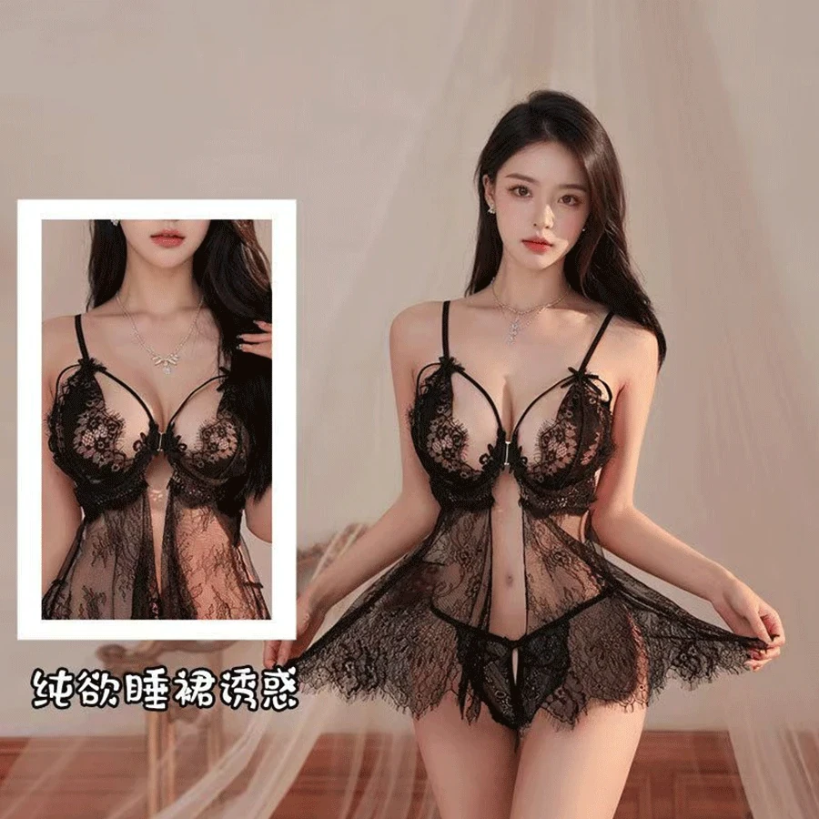 性感黑色小吊带纯欲透肤蕾丝通勤夏季外穿修身诱惑显瘦白色百搭