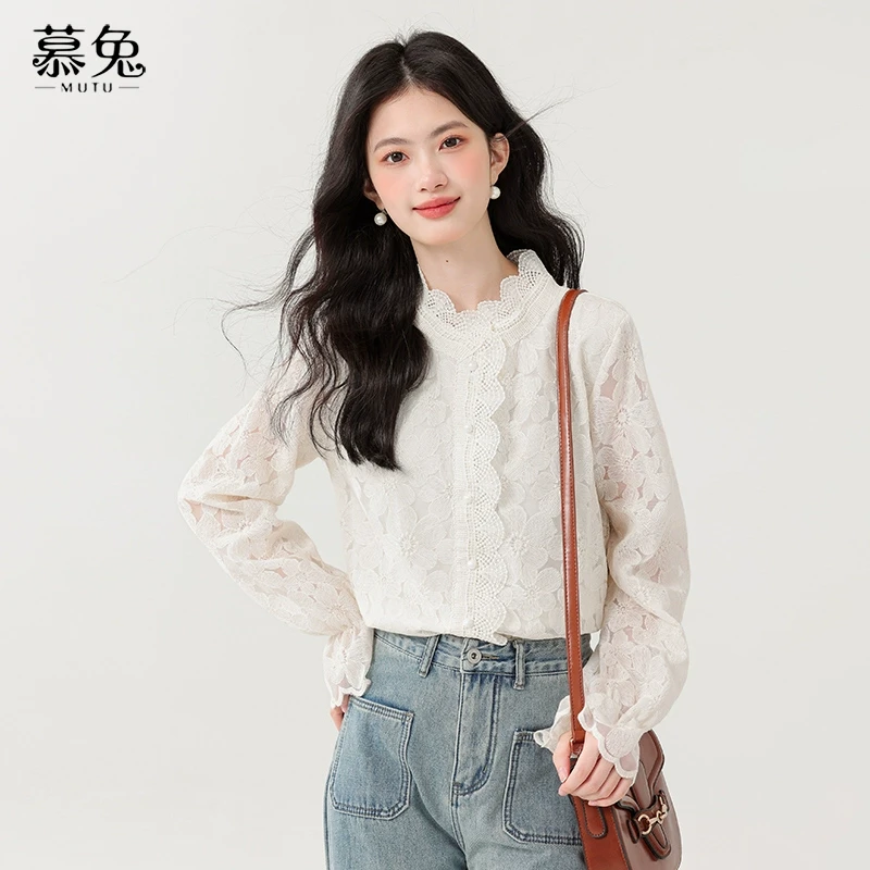 【粉丝专属】22969法式高级感内搭长袖衬衫冬小个子设计感小众上衣