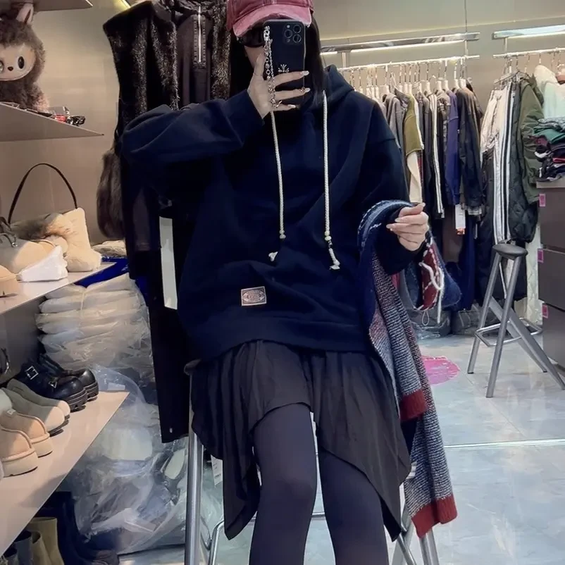 拼接帽款帽抽绳设计