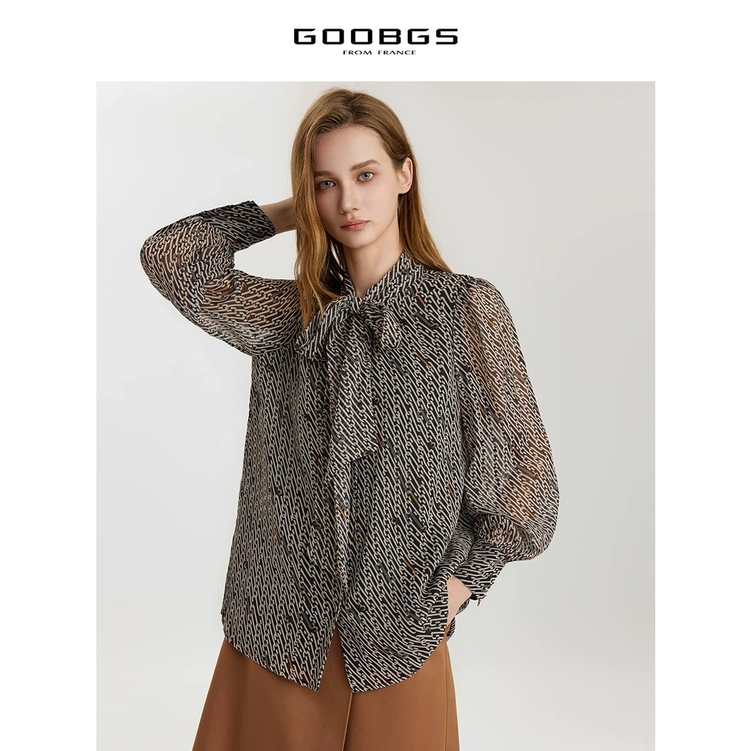 【小余专属】谷邦GOOBGS 印花系带小衫 G3311686