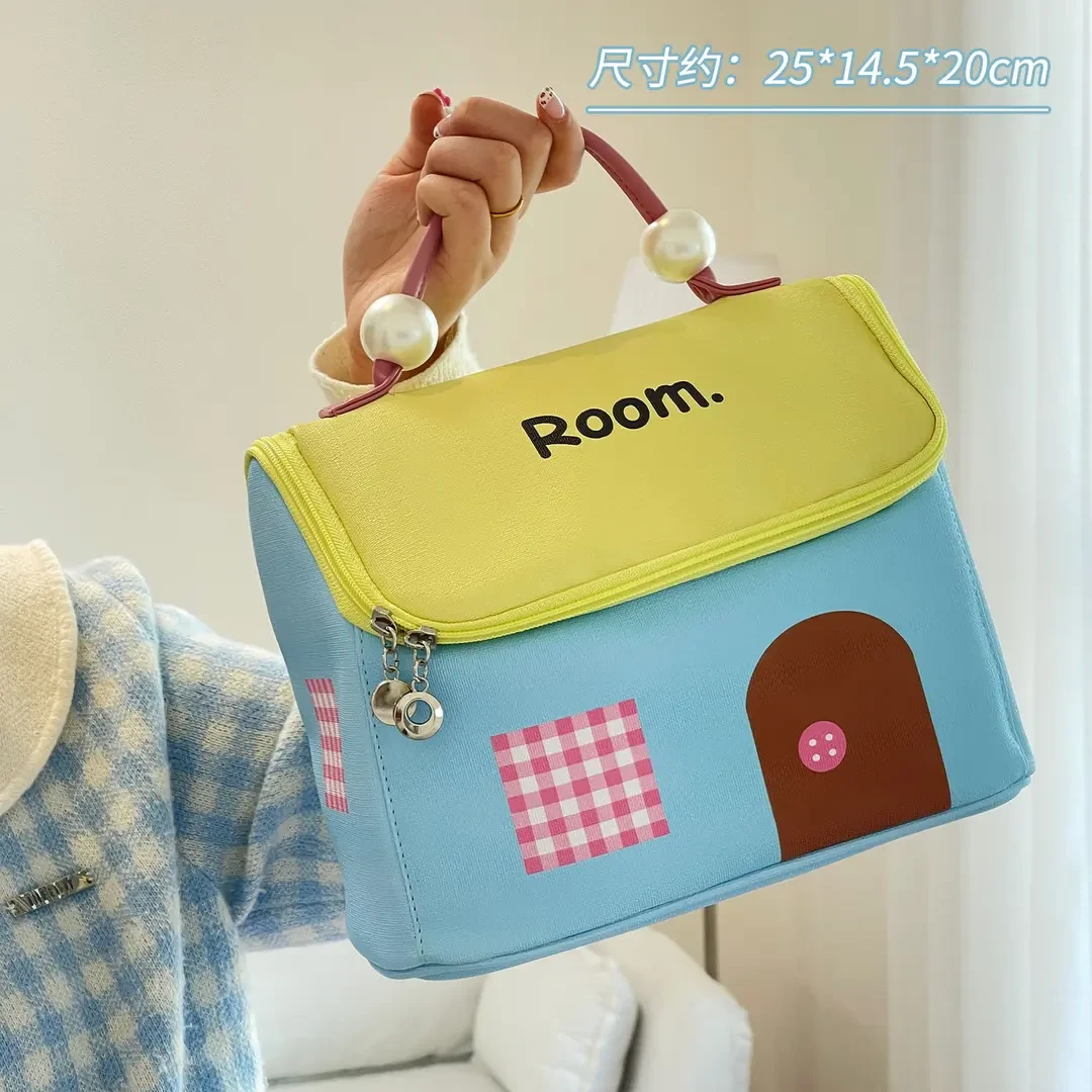 可爱大容量化妆包洗漱大容量分区新款手提旅行必备便携收纳收纳袋