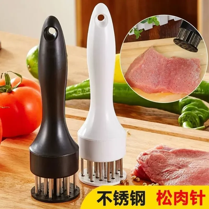 新款不锈钢松肉针家用牛排工具扎孔断筋嫩肉器扣肉插家用扎肉神器