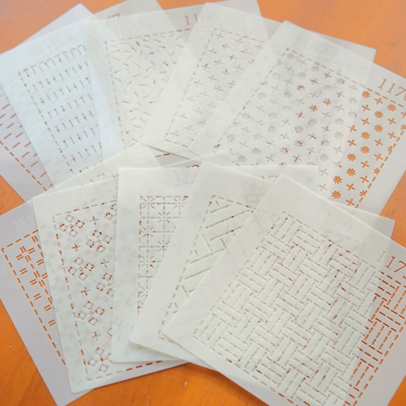 晗颖手工 玩偶模板晗颖手工软模板画图可反复使用描图茶席杯垫密