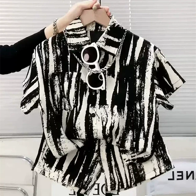 男童夏装短袖t恤套装痞帅衬衫2025新款洋气儿童帅气宝宝衣服潮童1