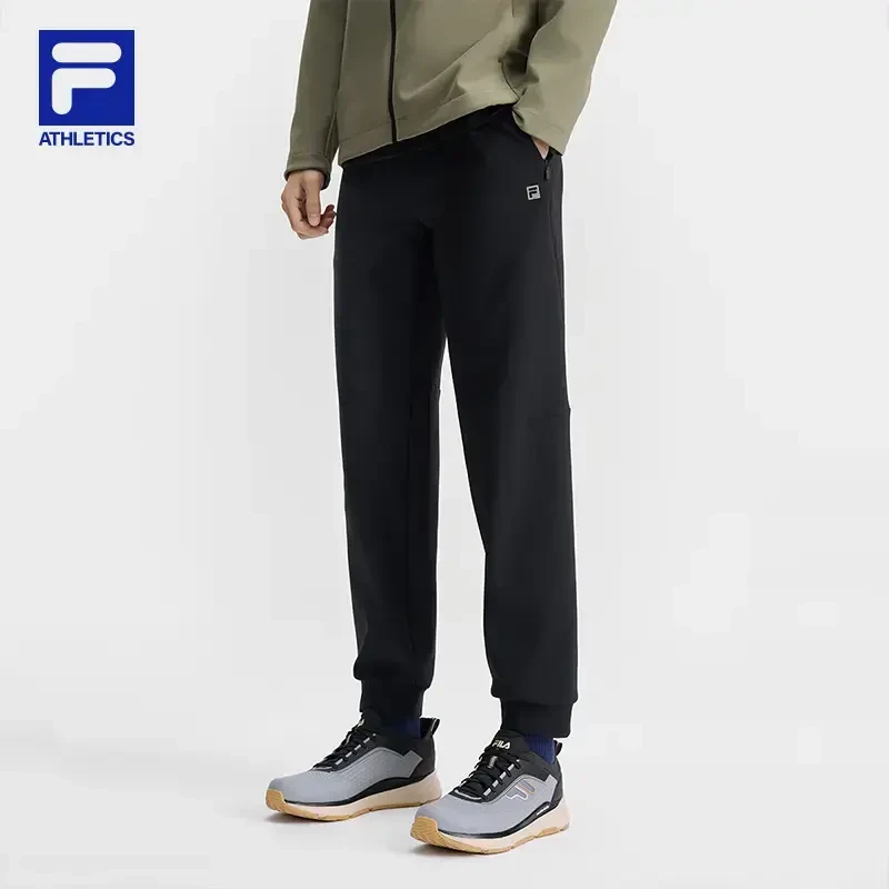 Fila/斐乐2024秋冬款男子舒适运动休闲长裤针织长裤A11M511608F