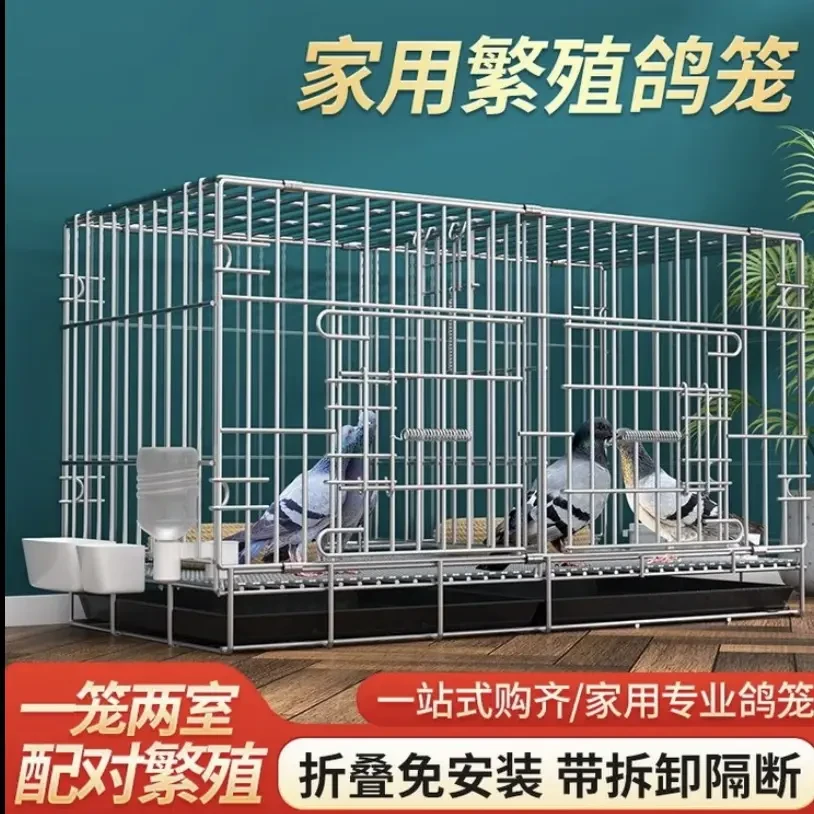 鸽子笼家用大号带隔断繁殖笼配对笼肉鸽笼鸽子用品观赏鸽笼