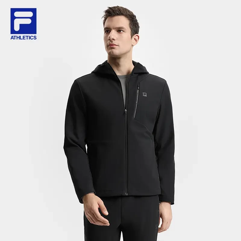 Fila/斐乐男子【加绒弹力】新百搭时尚潮流运动梭织上衣A11M511714F
