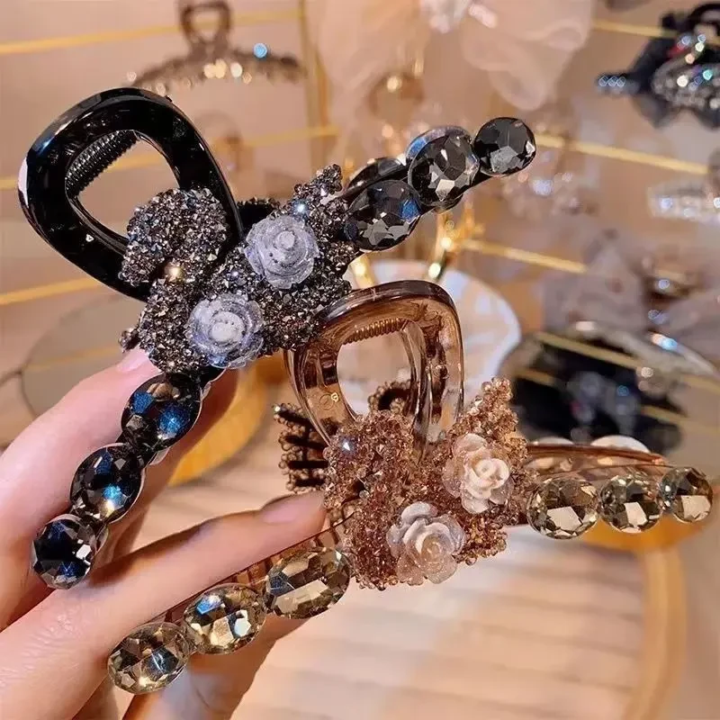 高级发饰韩版精致ins发卡发夹天鹅山爆款大号鲨鱼夹中长发