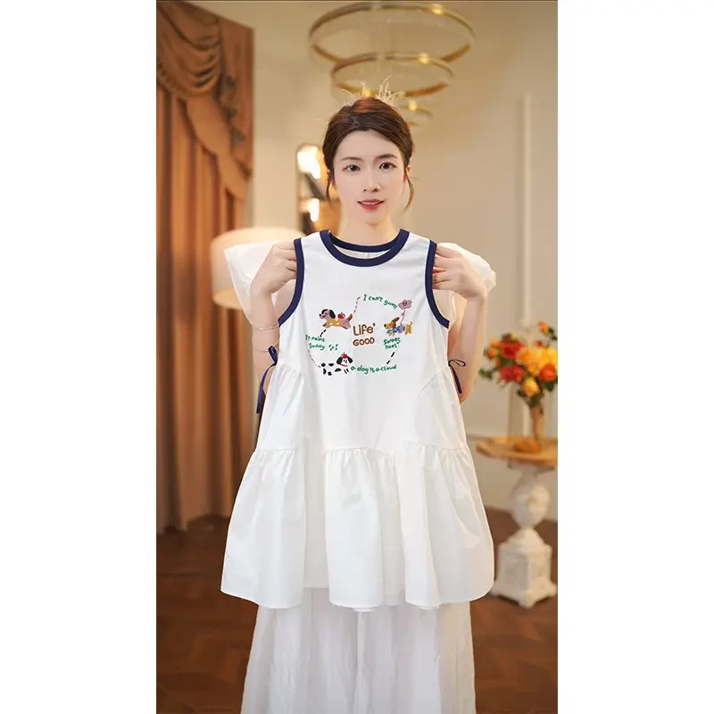 女童连衣裙夏装2025新款儿童无袖甜美洋气背心裙子夏季公主裙