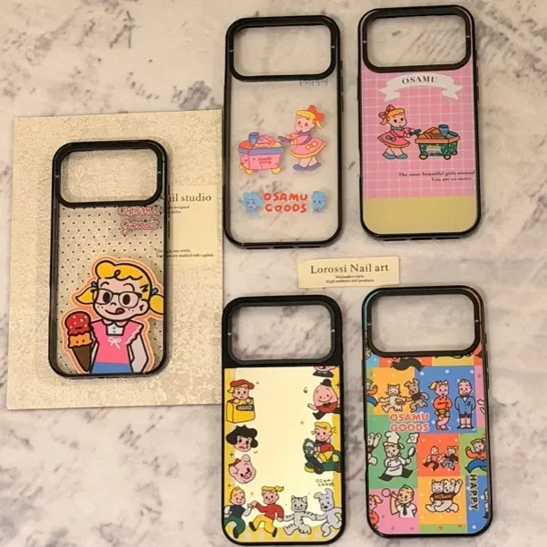 【趣味原田女孩】case潮牌可爱风全包带挂绳适用于苹果全系列手机壳