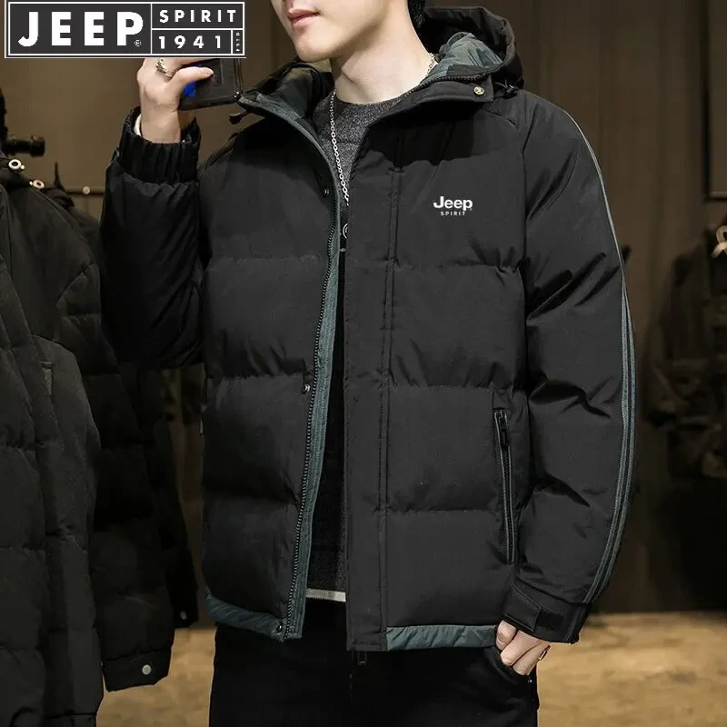 Jeep spirit吉普冬季男士棉服棉衣情侣加厚户外休闲百搭防风外套