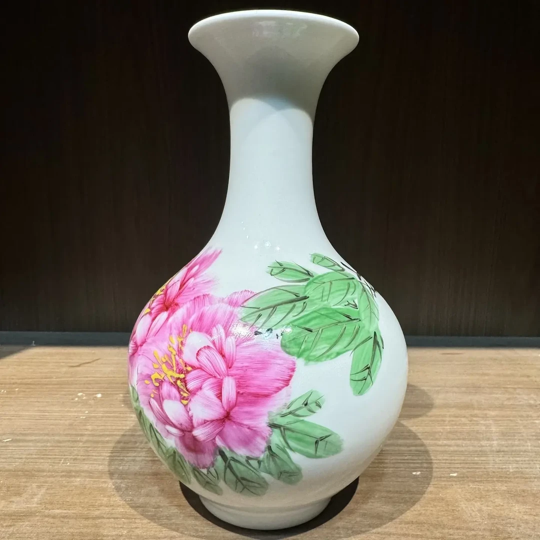 手工陶瓷花瓶中式风格家居办公室装饰品-8