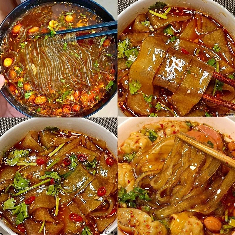 【买一箱送一箱】正宗重庆酸辣粉红薯粉泡面夜宵桶装宽粉速整箱批发