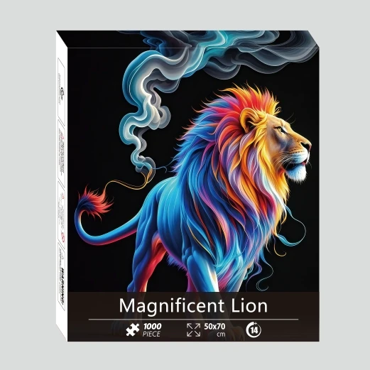 【雄狮】外贸1000片白卡拼图成人益智高难度减压DIY玩具70×50CM