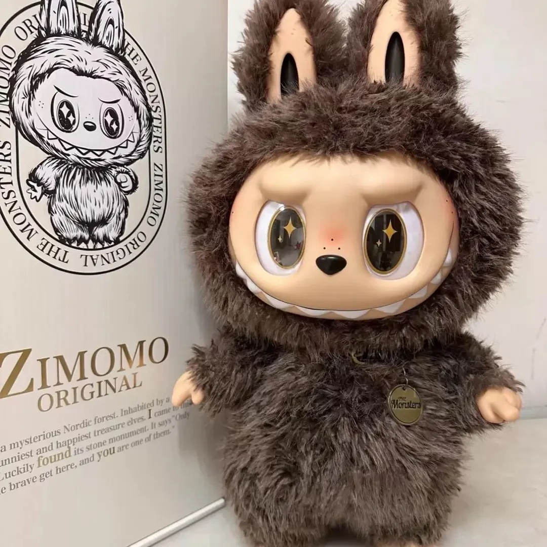 拉布布2025新款玩偶首领天使超大38cm玩偶搪胶创意网红公仔摆件