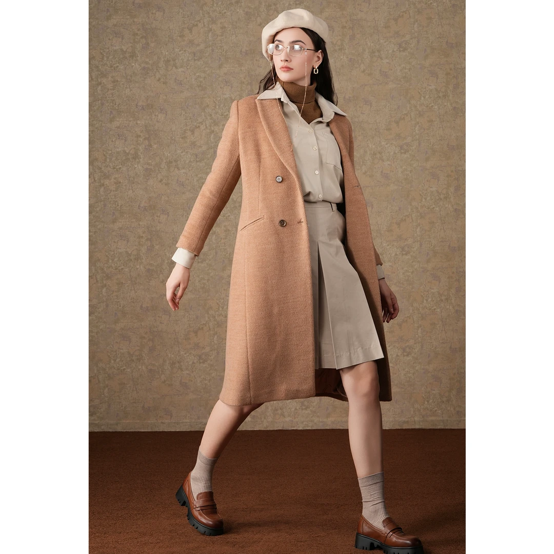 【100%绵羊毛】乔万尼商场同款大衣商务高级EI4A540