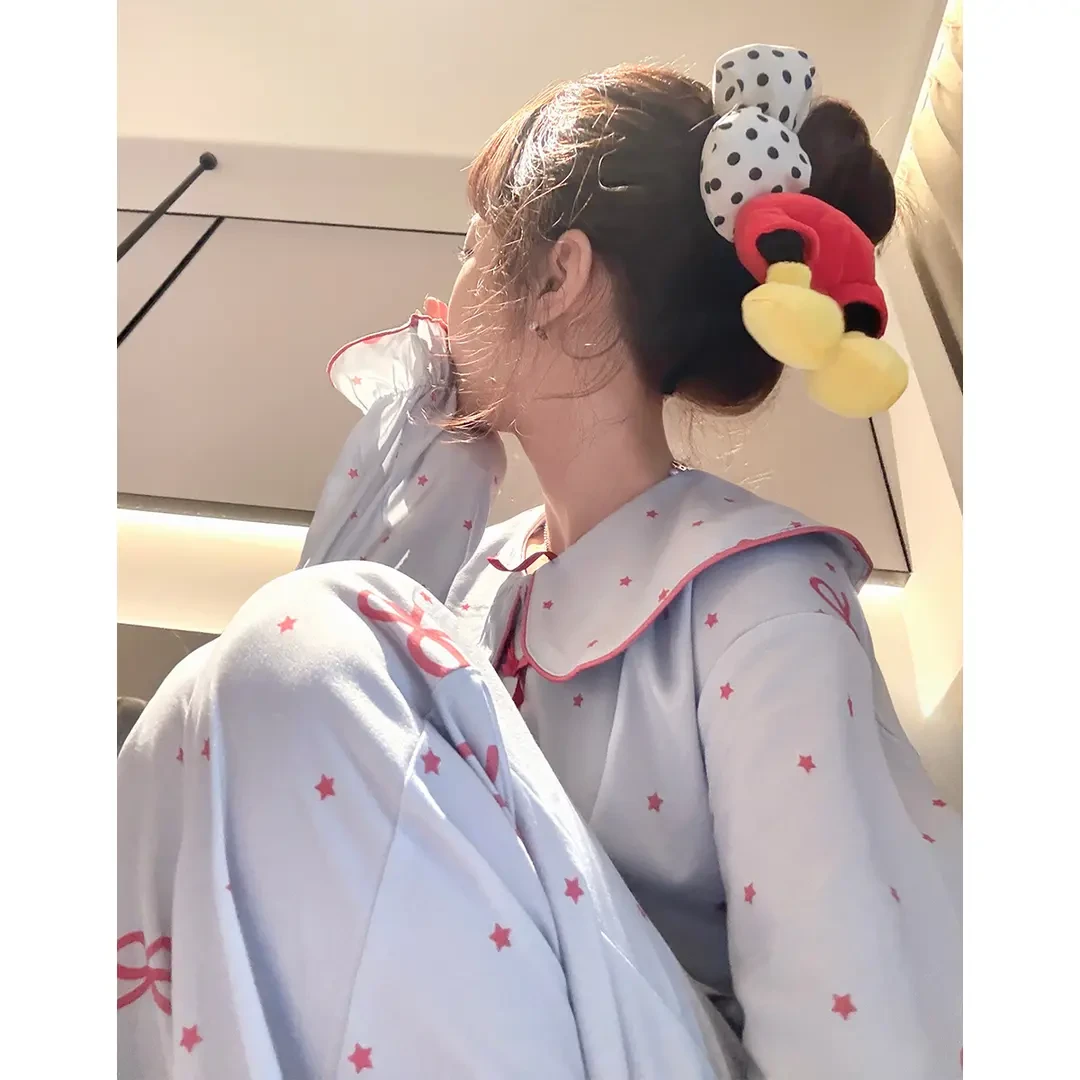【Gukoo果壳】睡衣女春秋长袖Mikko系列甜美卡通女士家居服套装