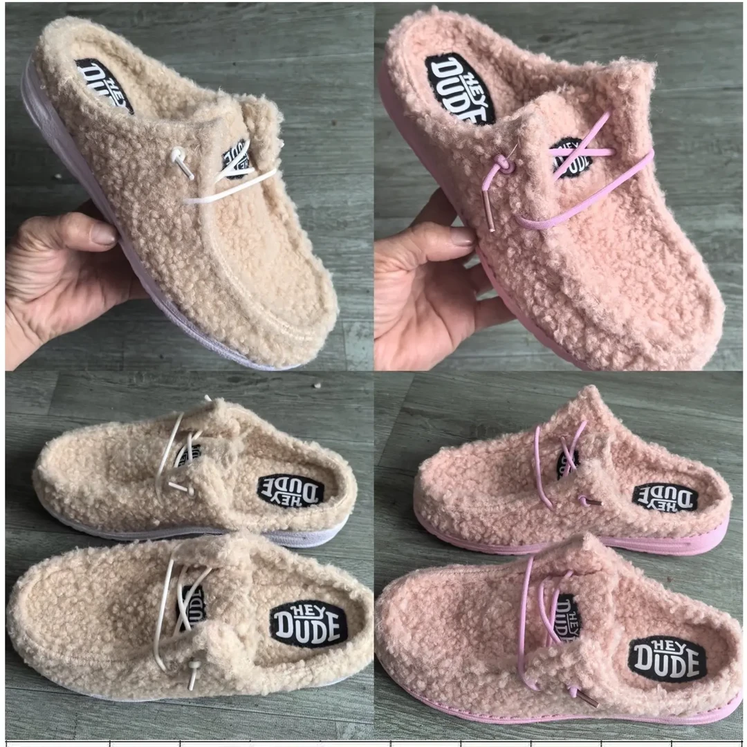 包头毛毛松糕厚底女秋冬外穿增高居家拖鞋