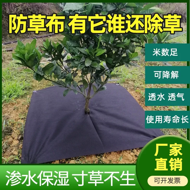 防草布透水保湿除草布农用遮草盖草地布厂家直销槟榔果树遮阳网