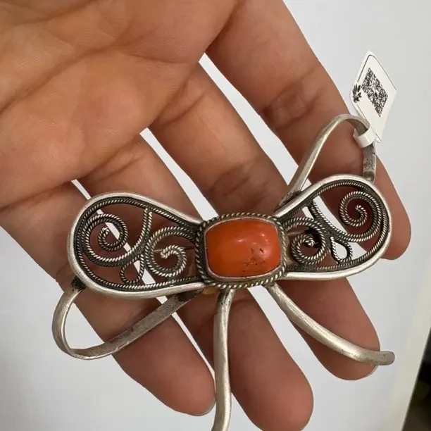 铜合金胸针 民族风银制品发饰发簪首饰手工复古脚链银色古风