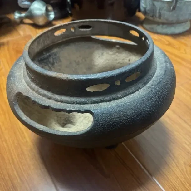 中式风铸铁火炭炉火钵围炉煮茶烧烤取暖