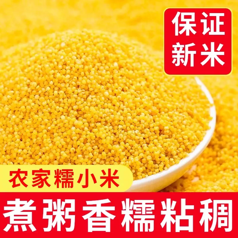 浓郁香糯农家黄小米新米优质小米熬粥米油多食用五谷杂粮营养代餐