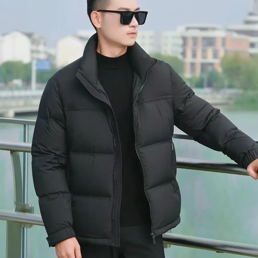 冬季男士立领白鸭绒加厚休闲百搭羽绒服
