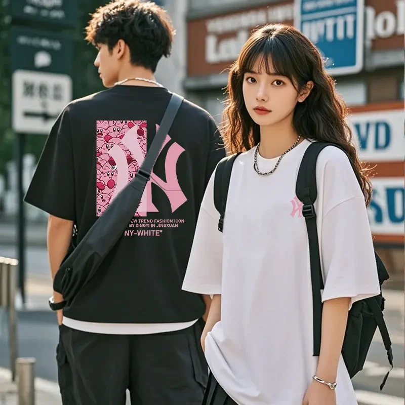 【万达专属】潮流网红洋气炸街情侣装亲肤短袖t恤男夏季星之卡比