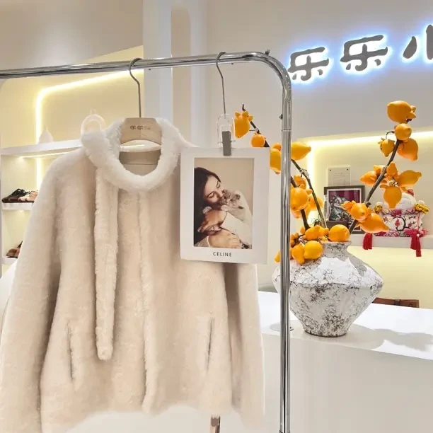 乐乐小铺-韩版气质羊毛外套