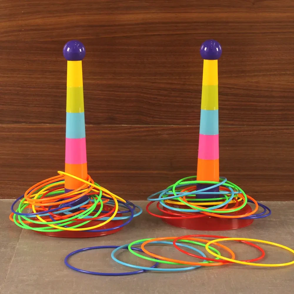 儿童套圈圈益智套塔室内外休闲比赛幼儿园玩具亲子互动投掷游戏